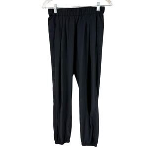 Lululemon Women's Black Elastic Waist Joggers Size 4 Good Used Condition